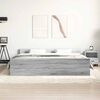 vidaXL Bed Frame without Mattress Grey Sonoma 200x200 cm