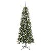 vidaXL Artificial Christmas Tree with 300 LEDs with Stand Green 240 cm