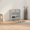 vidaXL Wall Shoe Cabinet Concrete Grey 60x18x60 cm Engineered Wood