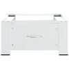 vidaXL Washing Machine Pedestal with Drawer White