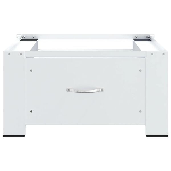 vidaXL Washing Machine Pedestal with Drawer White