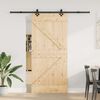 vidaXL Sliding Door with Hardware Set 95x210 cm Solid Wood Pine