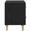 vidaXL Bed Cabinet Black Oak 40 x 35 x 47.5cm Engineered Wood