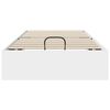 vidaXL Ottoman Bed Frame with Storage White 203 x 90 x 25 cm Chipboard