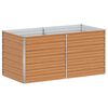 vidaXL Garden Raised Bed 160x80x77 cm Galvanized Steel Silver