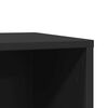 vidaXL Cat Litter Box Enclosure Black 60x40x40 cm Engineered Wood