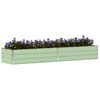 vidaXL Planter Green 320 x 80 x 45 cm Steel