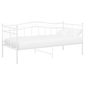 vidaXL Sofa Bed Frame without Mattress White Metal 90x200 cm