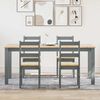 vidaXL 5 Piece Dining Set Panama Grey Solid Wood Pine