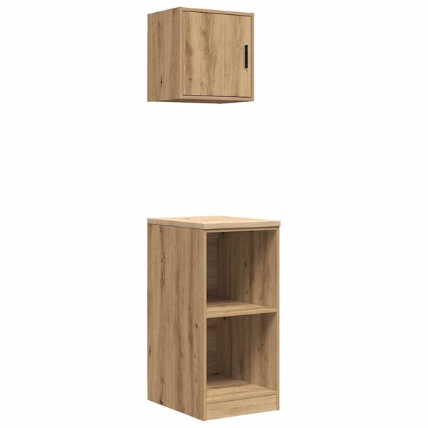 vidaXL Garage Cabinets 2 pcs Artisan Oak Engineered Wood