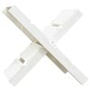 vidaXL Log Holder White 47x39.5x48 cm Solid Wood Pine