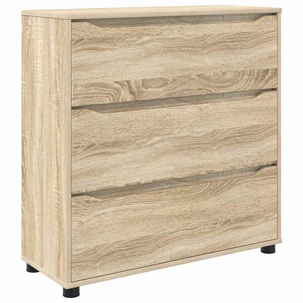 vidaXL Storage Cabinet Sonoma Oak 80 x 31 x 81 cm Engineered Wood