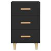 vidaXL Bedside Cabinet Black 40x40x66 cm Engineered Wood
