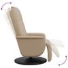 vidaXL Massage Recliner Chair with Footrest Cappuccino Faux Leather