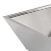 vidaXL Garden Planter 5 pcs Silver 50 x 50 x 15 cm Stainless Steel