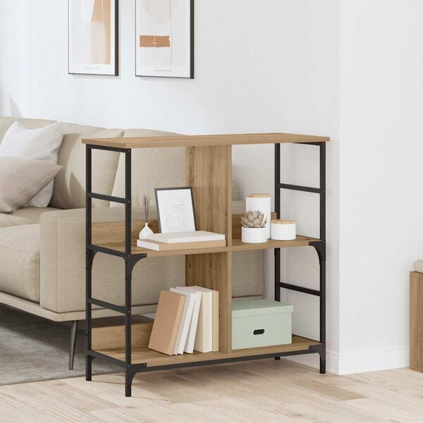 vidaXL Bookshelf Artisan oak Engineered wood