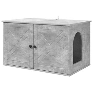 vidaXL Cat House Concerte 85 x 55 x 50.5 cm Engineered Wood