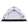 vidaXL Camping Tent Dome 2-Person White Blackout Fabric Quick Release