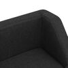 vidaXL Dog Sofa Black 95x63x39 cm Linen