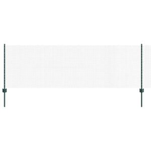 vidaXL Welded Wire Fence with Post 10 x 0.8 m (W x H) PVC-Coated Steel