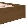 vidaXL Bed Frame without Mattress Honey Brown Solid Wood 120x190 cm Small Double