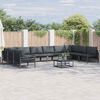 vidaXL Garden Sofa Set Anthracite Steel