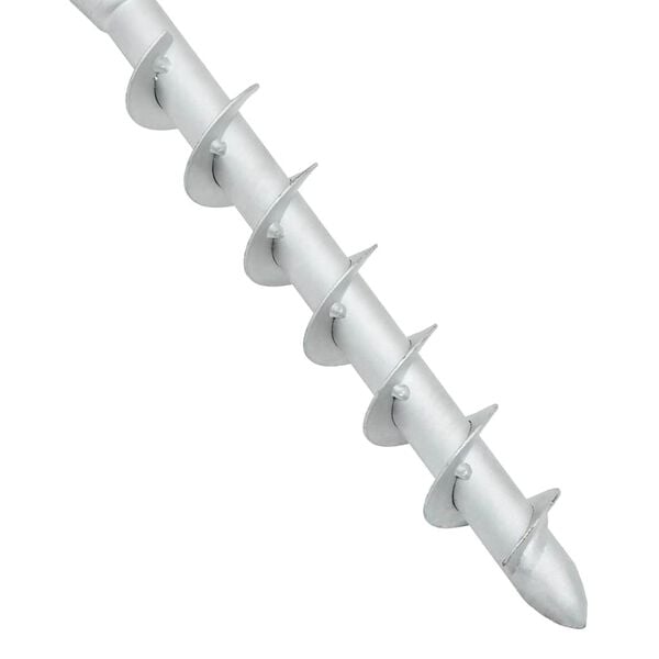 vidaXL In-Ground Parasol Base with Rod 16x16x52 cm Steel