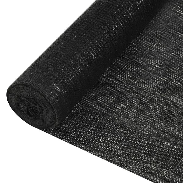 vidaXL Privacy Net Black 1.5x10 m HDPE 195 g/m&sup2;