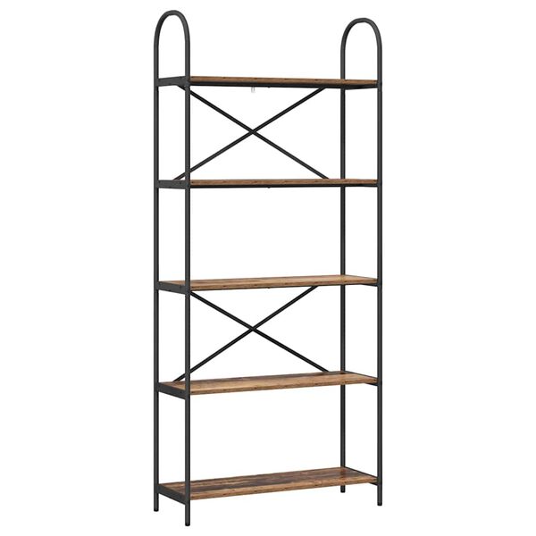 vidaXL Bookshelf Old Wood 80 x 30 x 183 cm Engineered wood