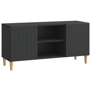 vidaXL TV Cabinet Black 102 x 34.5 x 50 cm Engineered Wood