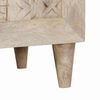 vidaXL Bedside Cabinet Beige 50 x 33 x 60 cm Solid Acacia wood