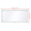 vidaXL Wall Mirror Baroque Style 120x60 cm White