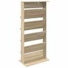 vidaXL Magazine Rack Sonoma Oak 70 x 41 x 156 cm Engineered Wood