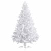 vidaXL Artificial Half Pre-lit Christmas Tree with Ball Set White 180 cm