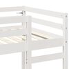 vidaXL Loft Bed Frame White 90 x 200 cm Solid Pine Wood