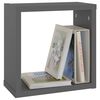 vidaXL Wall Cube Shelves 6 pcs Grey 30x15x30 cm