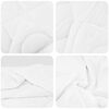 vidaXL Duvet with Pillow 3 pcs White Microfibre