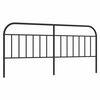 vidaXL Metal Headboard Black 193 cm