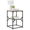 vidaXL Side Table Sonoma oak 41 x 40 x 60 cm Engineered wood and steel