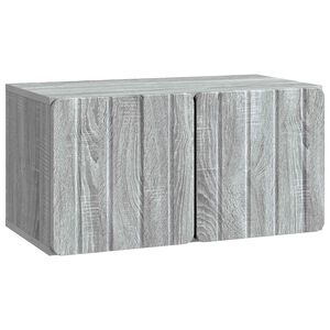vidaXL Wall-Mounted TV Cabinet Grey Sonoma 59.5 x 31 x 30 cm