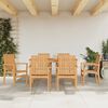 vidaXL 7 Piece Garden Dining Set Solid Wood Teak