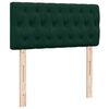 vidaXL Box Spring Bed with Mattress Dark Green 90x200 cm Velvet