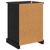 vidaXL Bedside Cabinet Black Oak 36 x 43 x 60 cm Engineered Wood