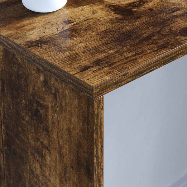 vidaXL Wall-Mounted Desk Smoked Oak 100 x 45 x 30 cm Engineered Wood