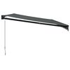 vidaXL Retractable Awning Anthracite 5x3 m Fabric and Aluminium