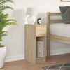 vidaXL Bedside Cabinet with Drawer Sonoma Oak 20x36x60 cm