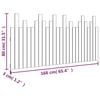 vidaXL Wall Headboard White 166x3x80 cm Solid Wood Pine
