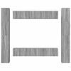 vidaXL 6 Piece TV Cabinet Set Grey Sonoma Engineered Wood