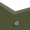 vidaXL Lawn Edging 6 pcs Olive Green 60 x 60 x 13 cm Steel