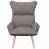 vidaXL Armchair Taupe 69 x 74 x 93 cm Sherpa Fabric